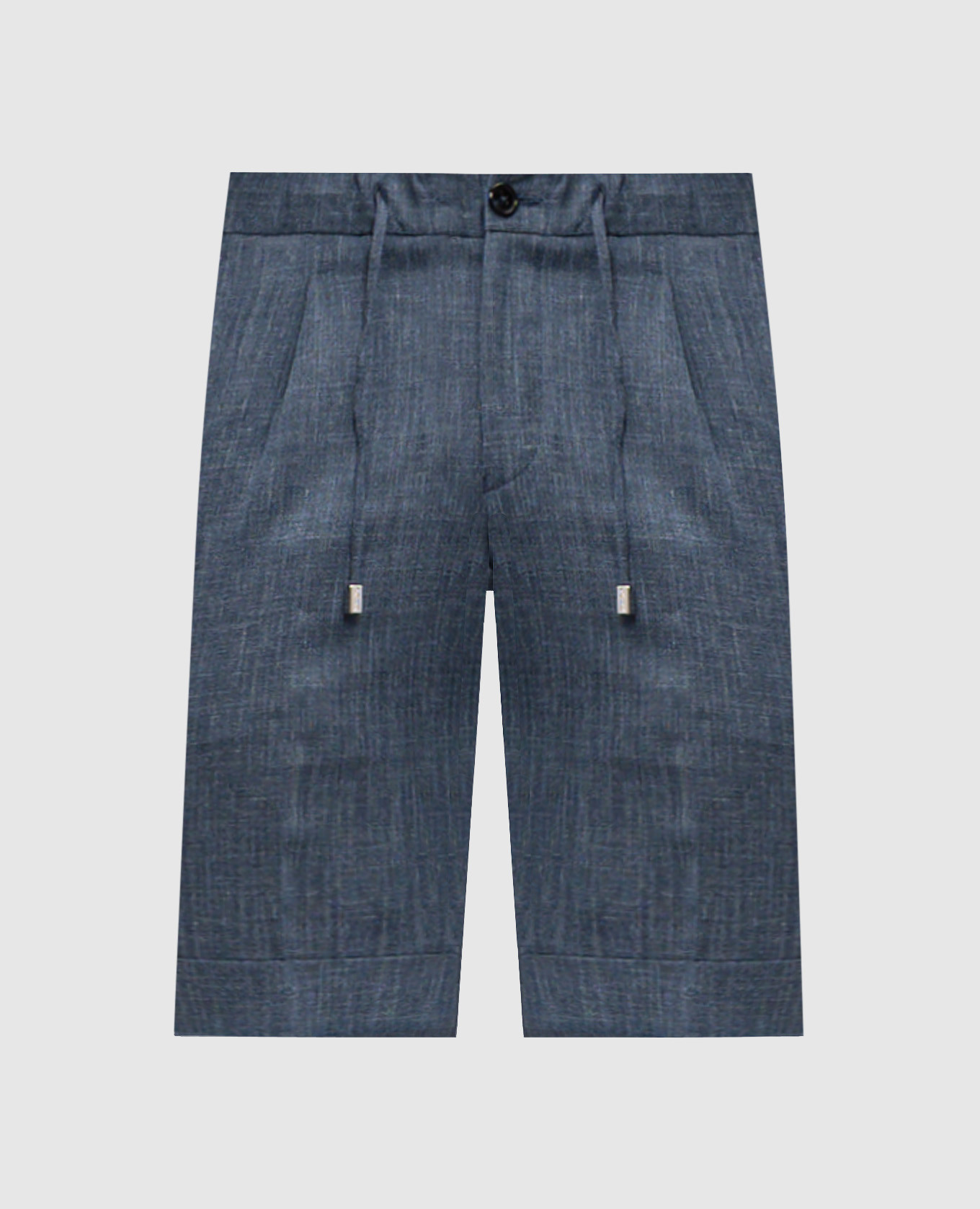 

Blue shorts made of wool, silk and linen Enrico Mandelli