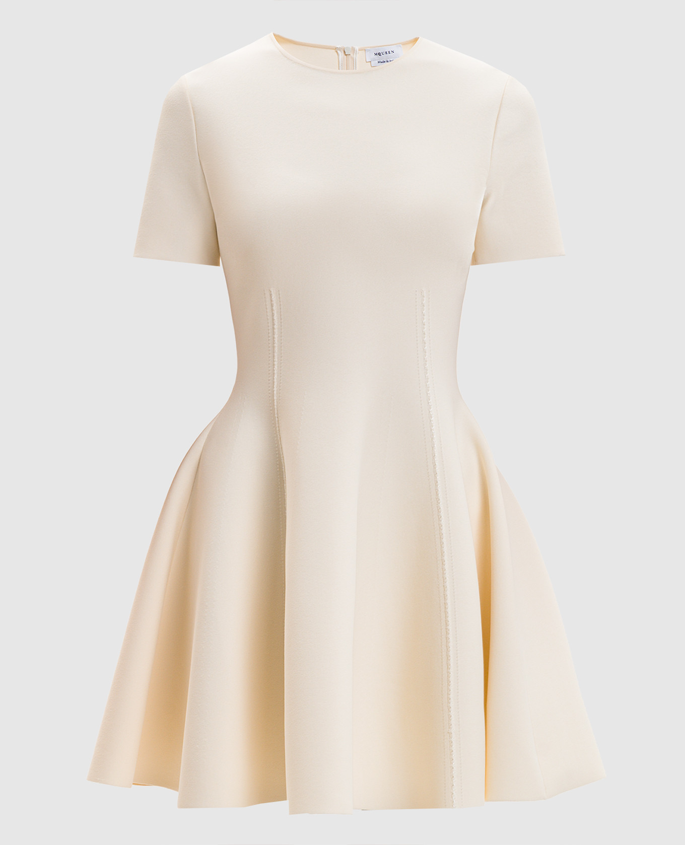 

Ivory mini dress Alexander McQueen, Beige