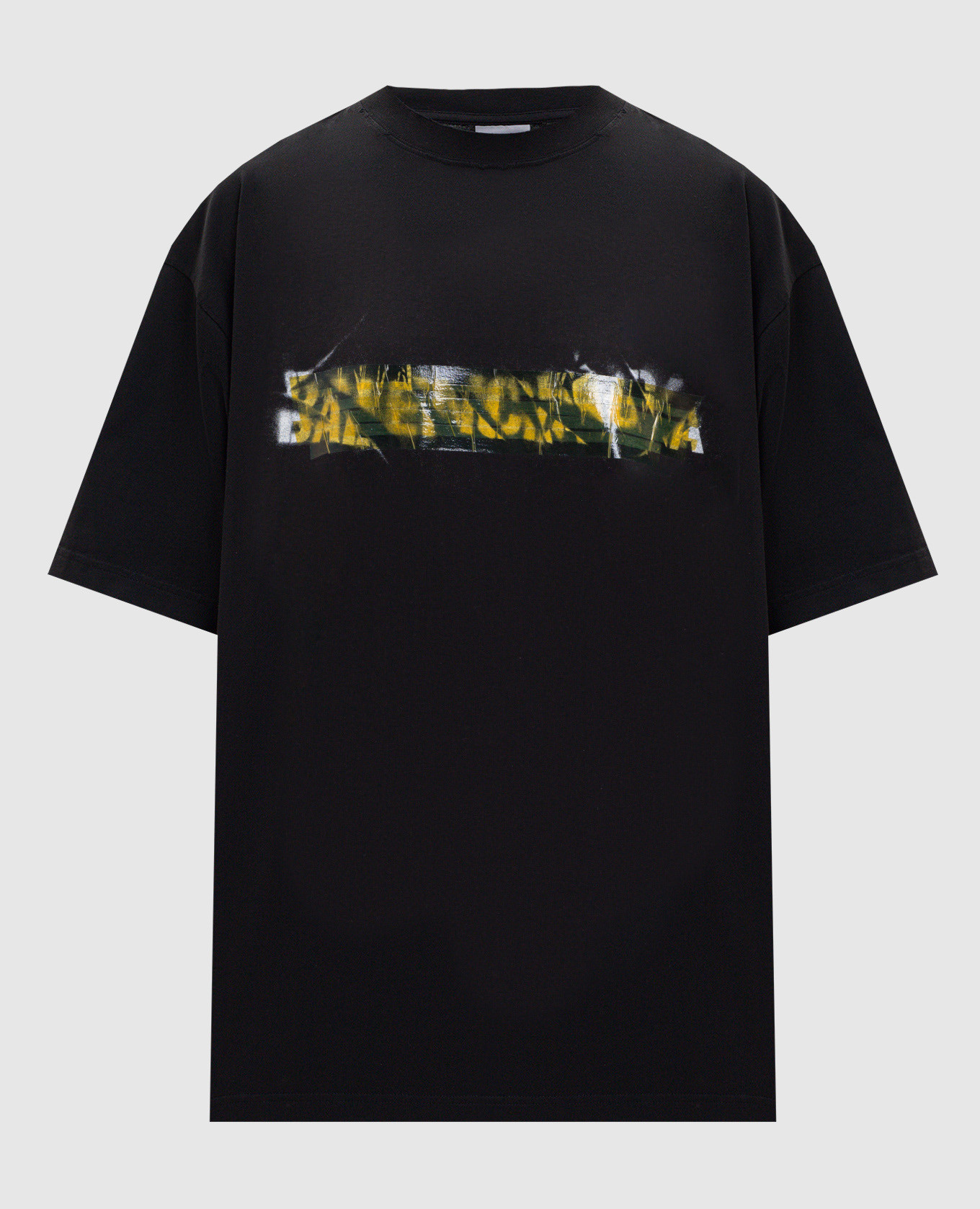 Black Messy Spray T-shirt
