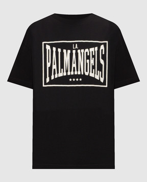 Palm Angels Black Vintage Box T-shirt with print PAMAA003JR004