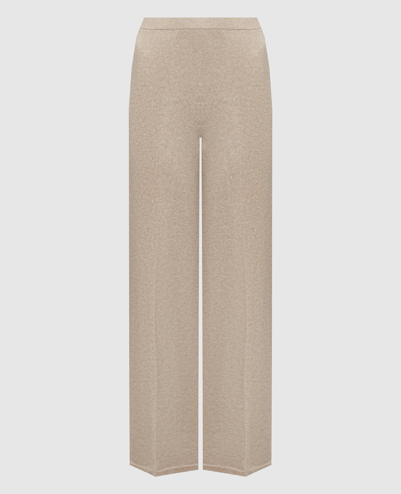 Beige pants with lurex
