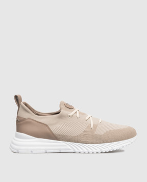 Stefano Ricci Beige sneakers with logo UZ689G2400TSWY