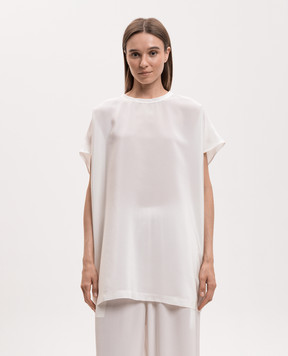 Sofie D`Hoore Baila white silk blouse BAILASIRC