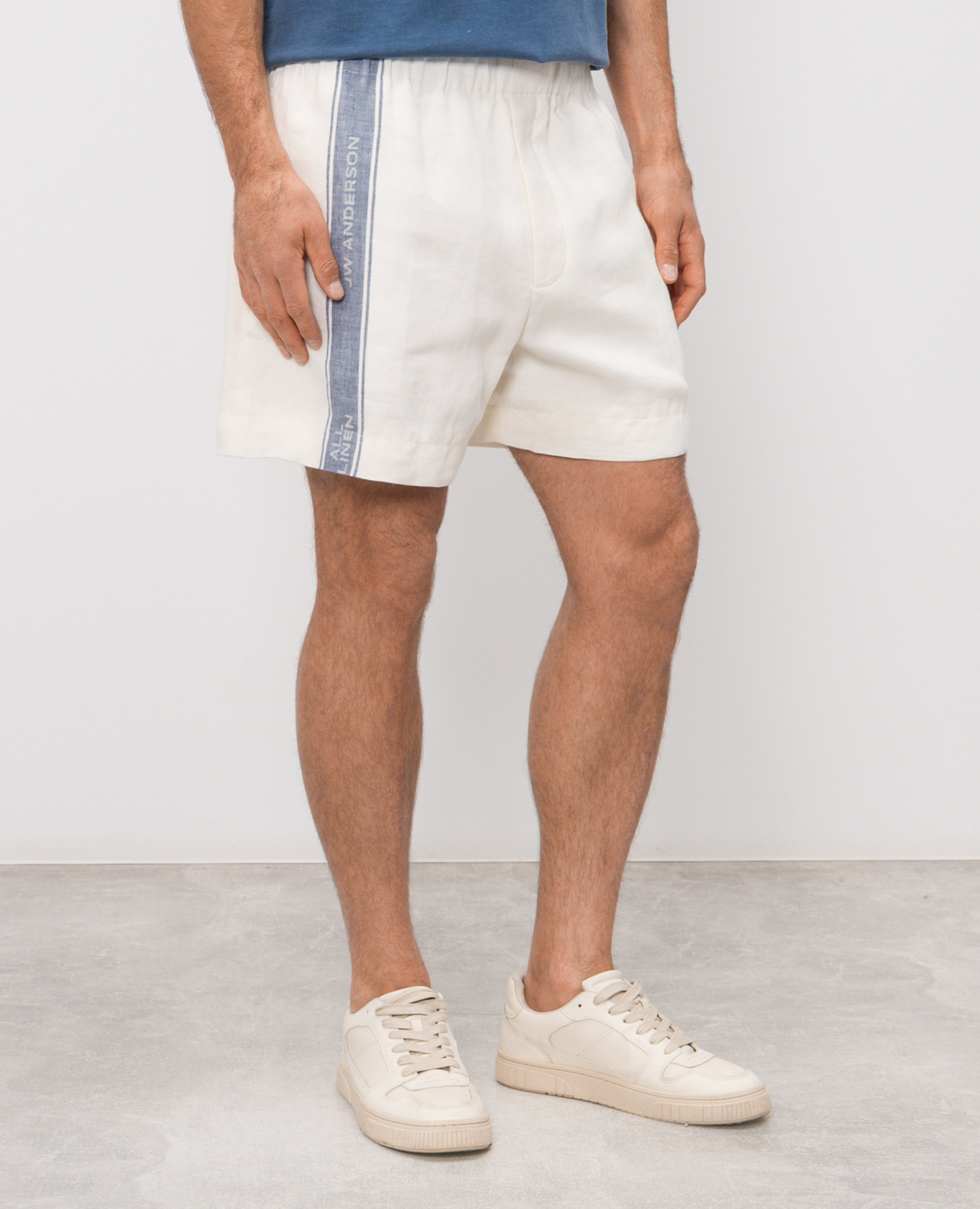 

White linen shorts JW Anderson