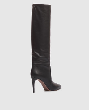 Paris Texas Black Leather Stiletto Boots PX757XVT0C