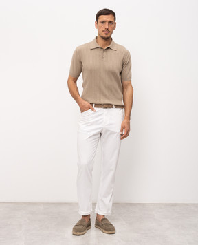 Bilancioni Beige striped polo shirt BE2661054772