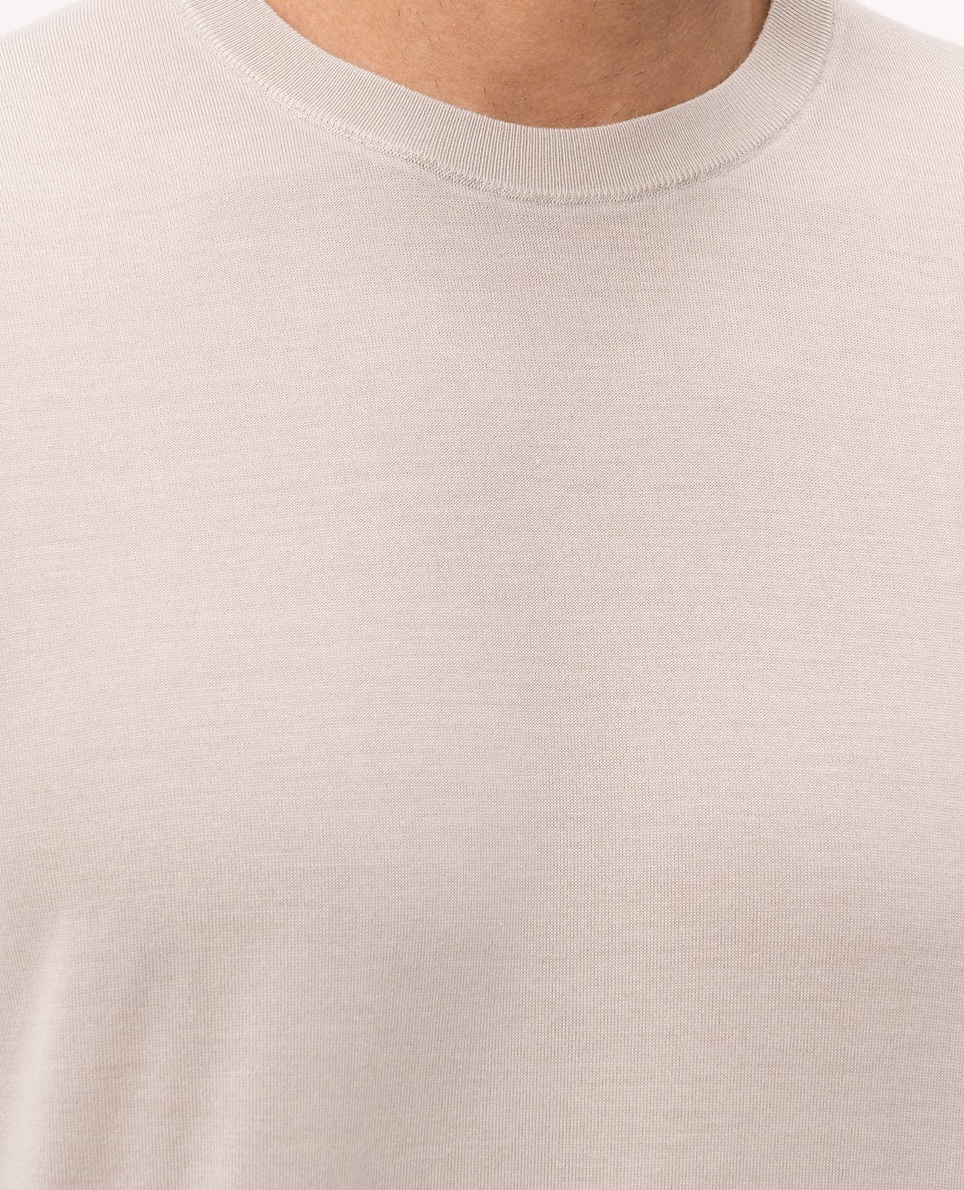 Beige wool, cashmere and silk T-shirt Stefano Ricci 5