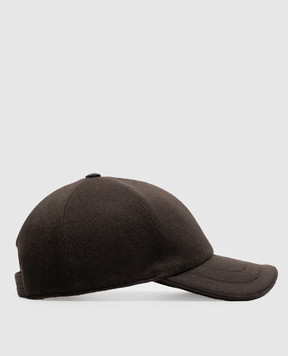 Castangia dal 1850 Brown cashmere cap BH02