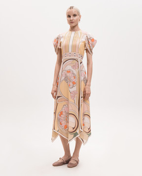 La DoubleJ Cherie yellow silk dress DRE0936CRE002TUL07