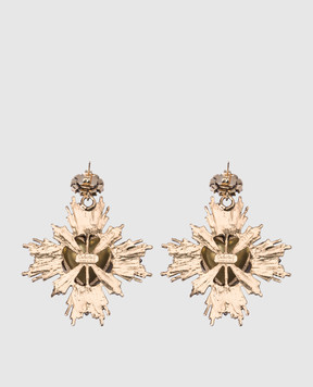 CelesteG Gold earrings with crystals 2222