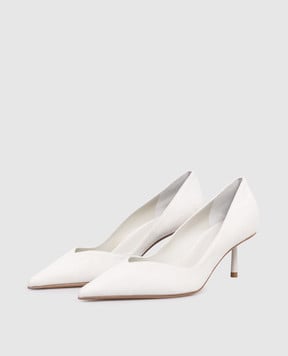 Le Silla Vivienne white suede shoes 4216D060BXPPVEP