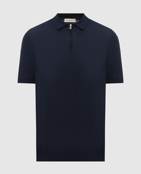 Cashmere&Whiskey Blue polo with silk FS05