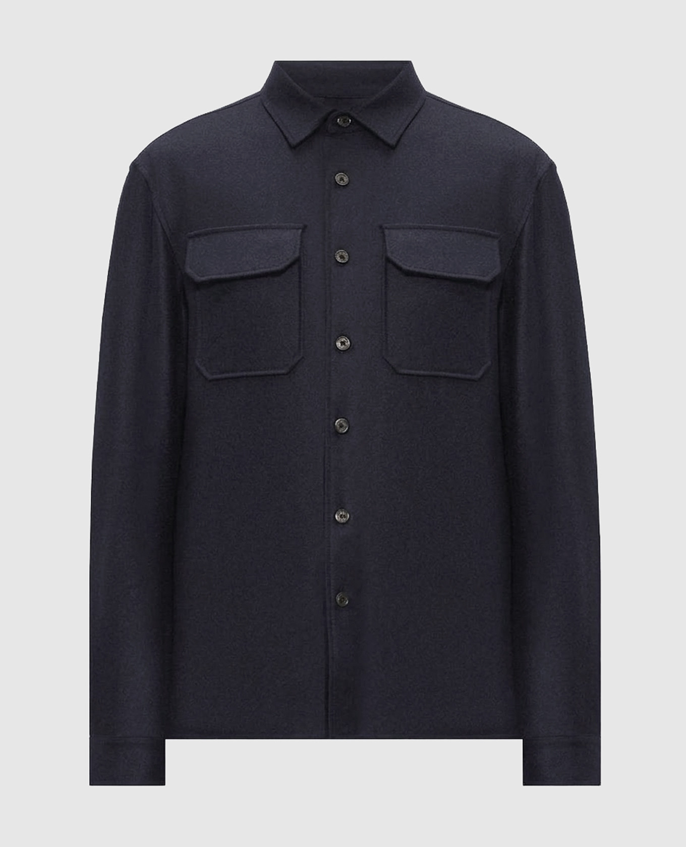 Blue wool shirt