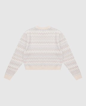 Missoni Children's beige sweater with patterned wool MZ9A50W00281214