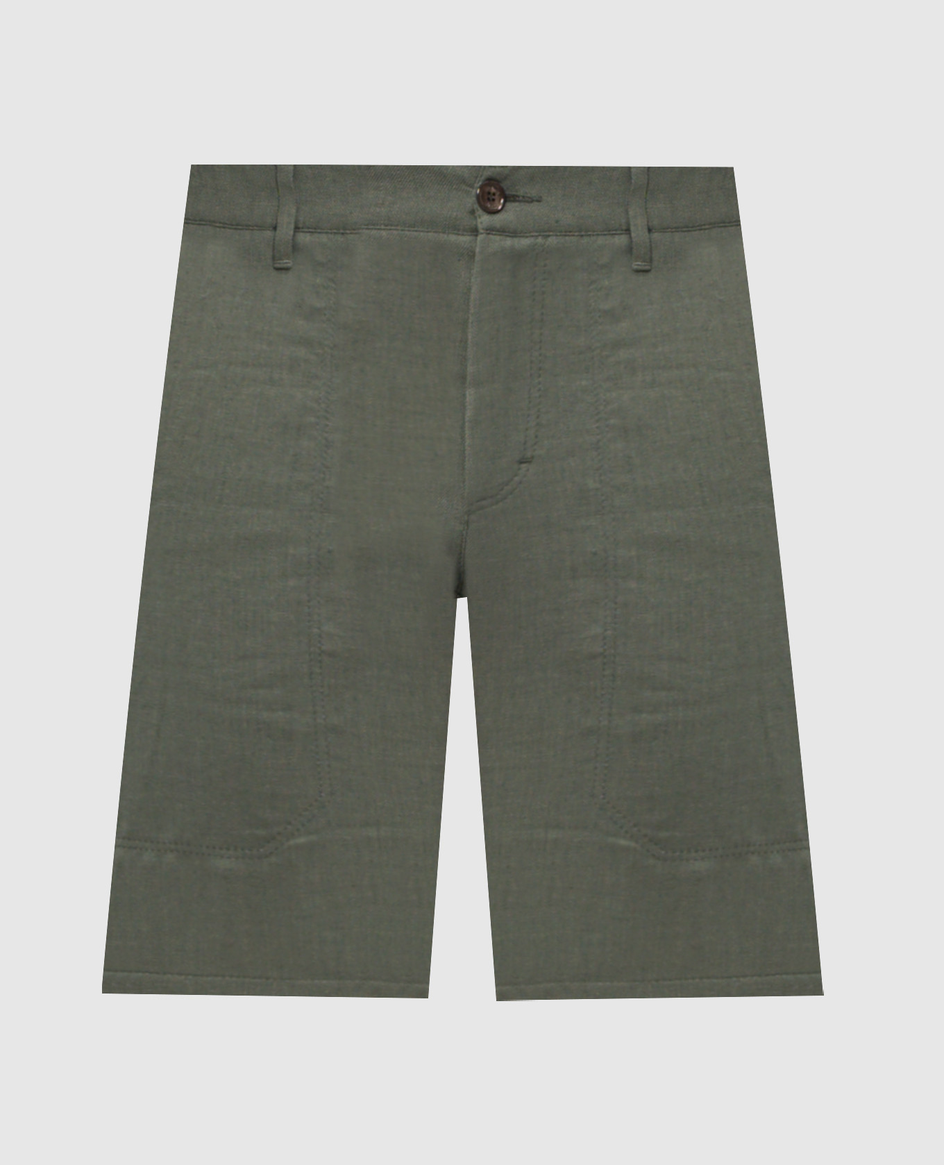 

Green linen and silk shorts Stefano Ricci