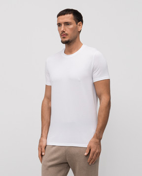 Tom Ford White T-shirt with logo patch T4M081410