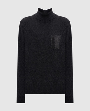 Peserico Gray golf made of wool, silk and cashmere A99211F12A9283