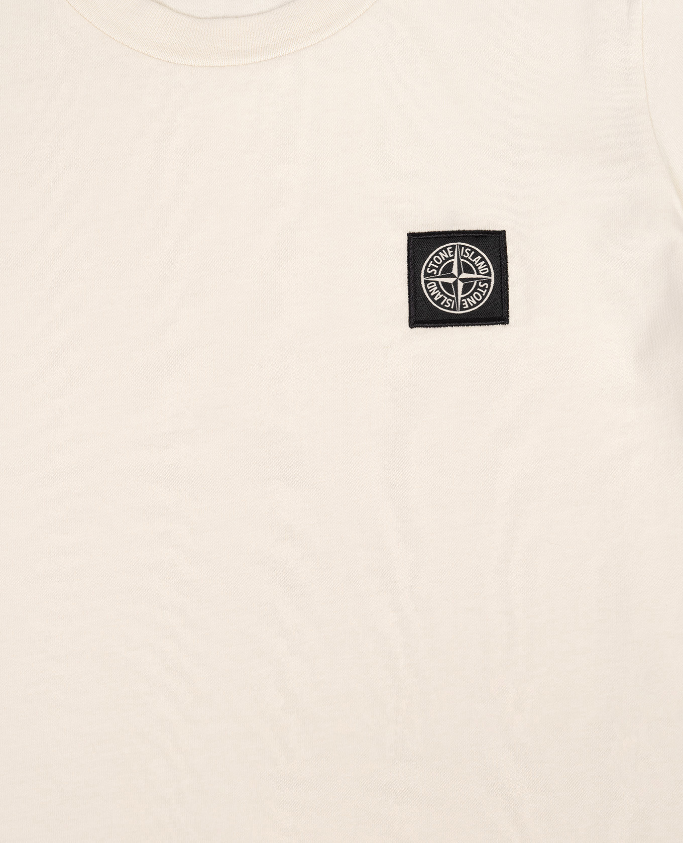 

Children's beige T-shirt with logo patch Stone Island