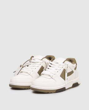 Off-White Out Of Office white leather sneakers with emblem OWIA259S26LEA001
