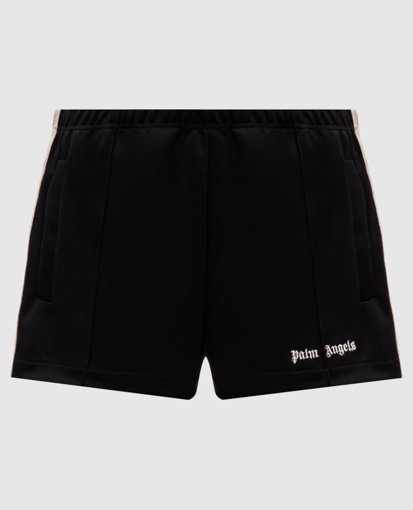 Black shorts with stripes