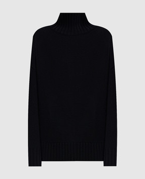Allude Black wool and cashmere sweater 26517633