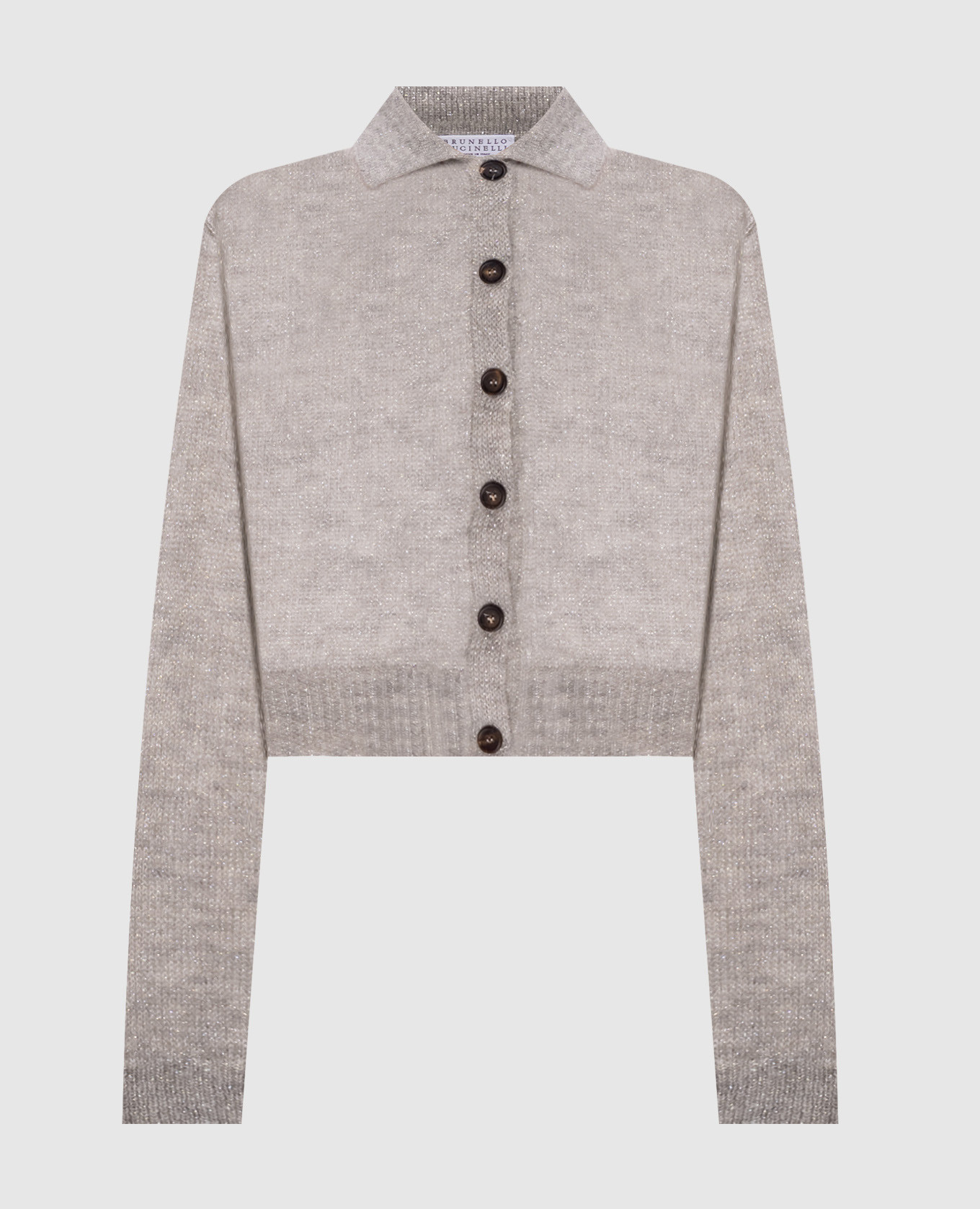 Gray wool cardigan