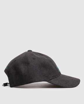 Premiata Gray cap with embroidery ALISBALL
