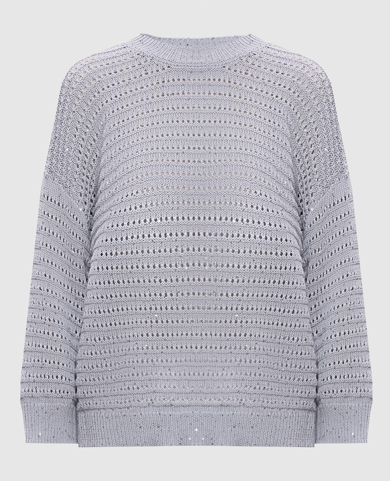 

Gray openwork jumper with sequins Peserico, Grey