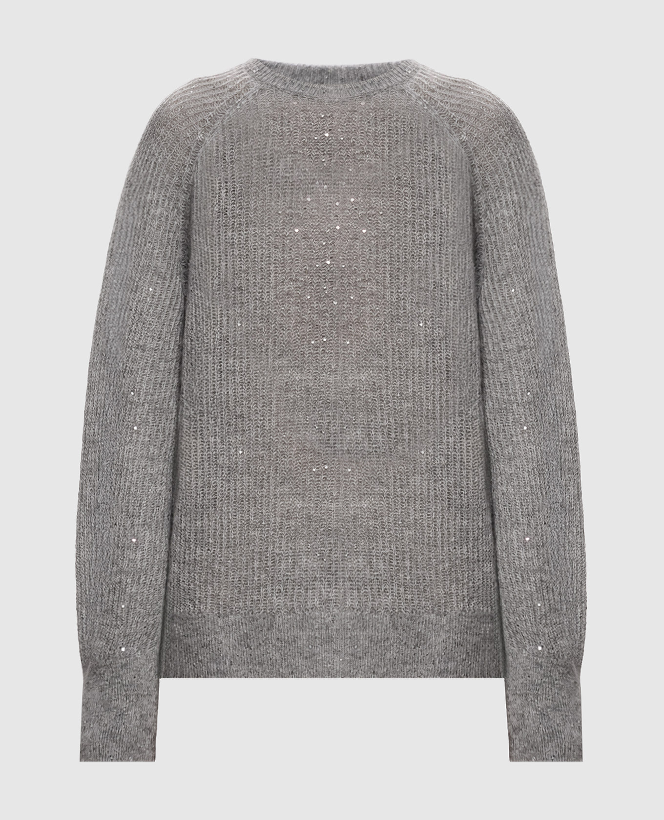 Gray sweater with sequins