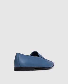 Stefano Ricci Blue leather loafers UC38G2361NPS