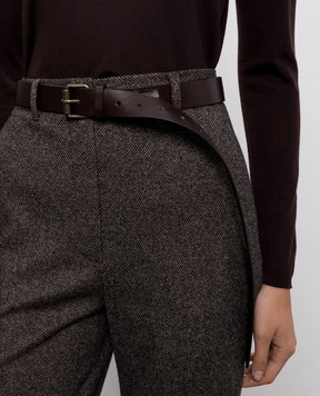 Max Mara Weekend Brown leather belt ASAIO WKASAIO