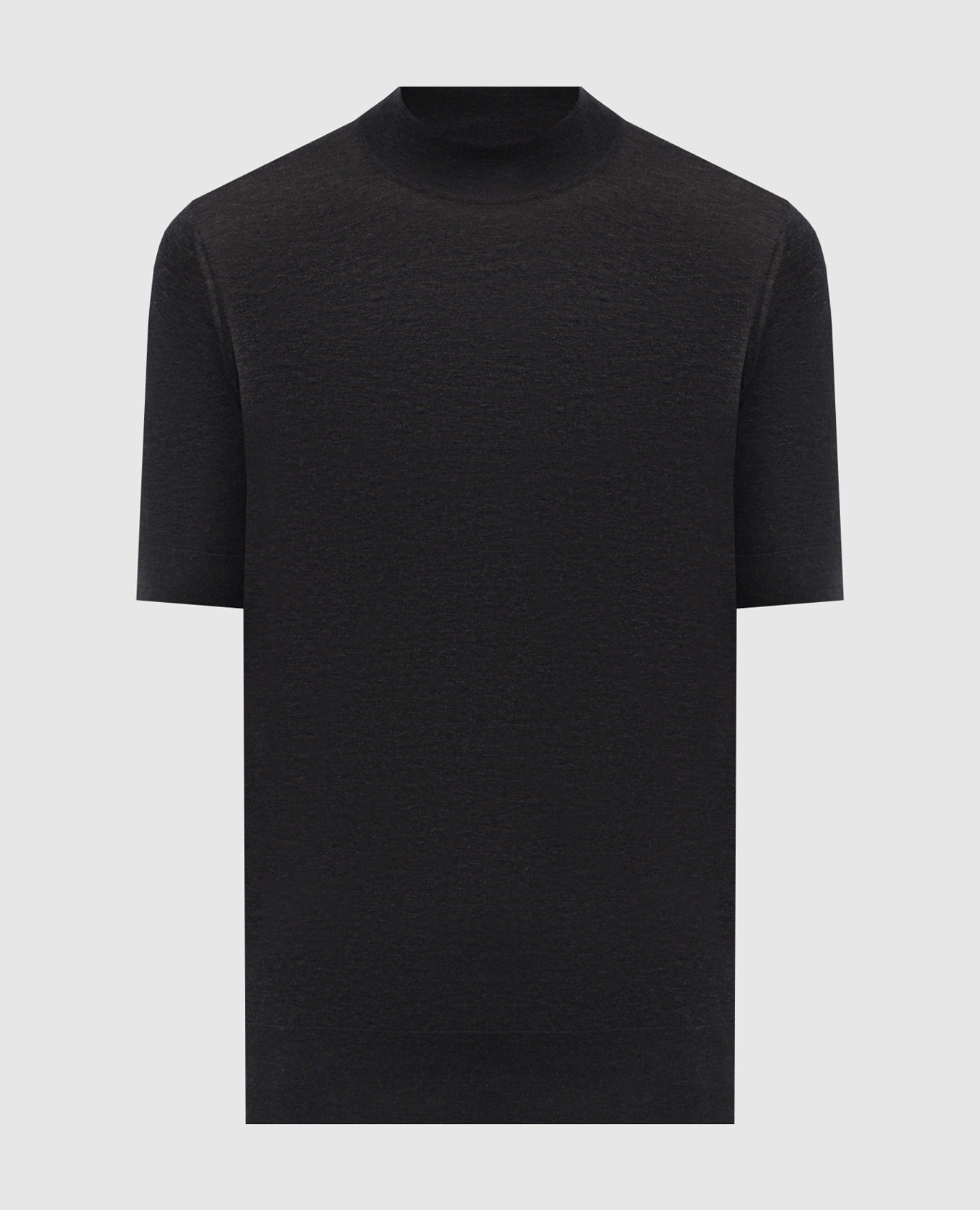 Gray T-shirt with silk