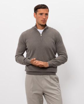 Brunello Cucinelli Khaki cashmere jumper M2200124