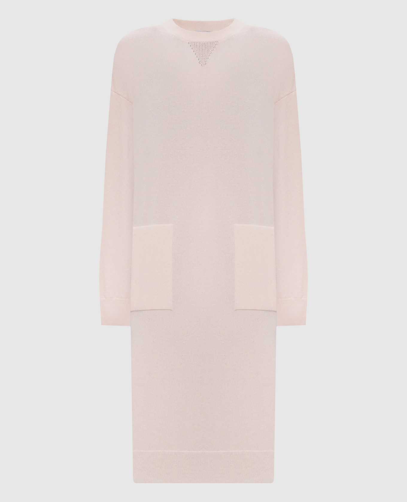 Pink dress made of wool, silk and cashmere