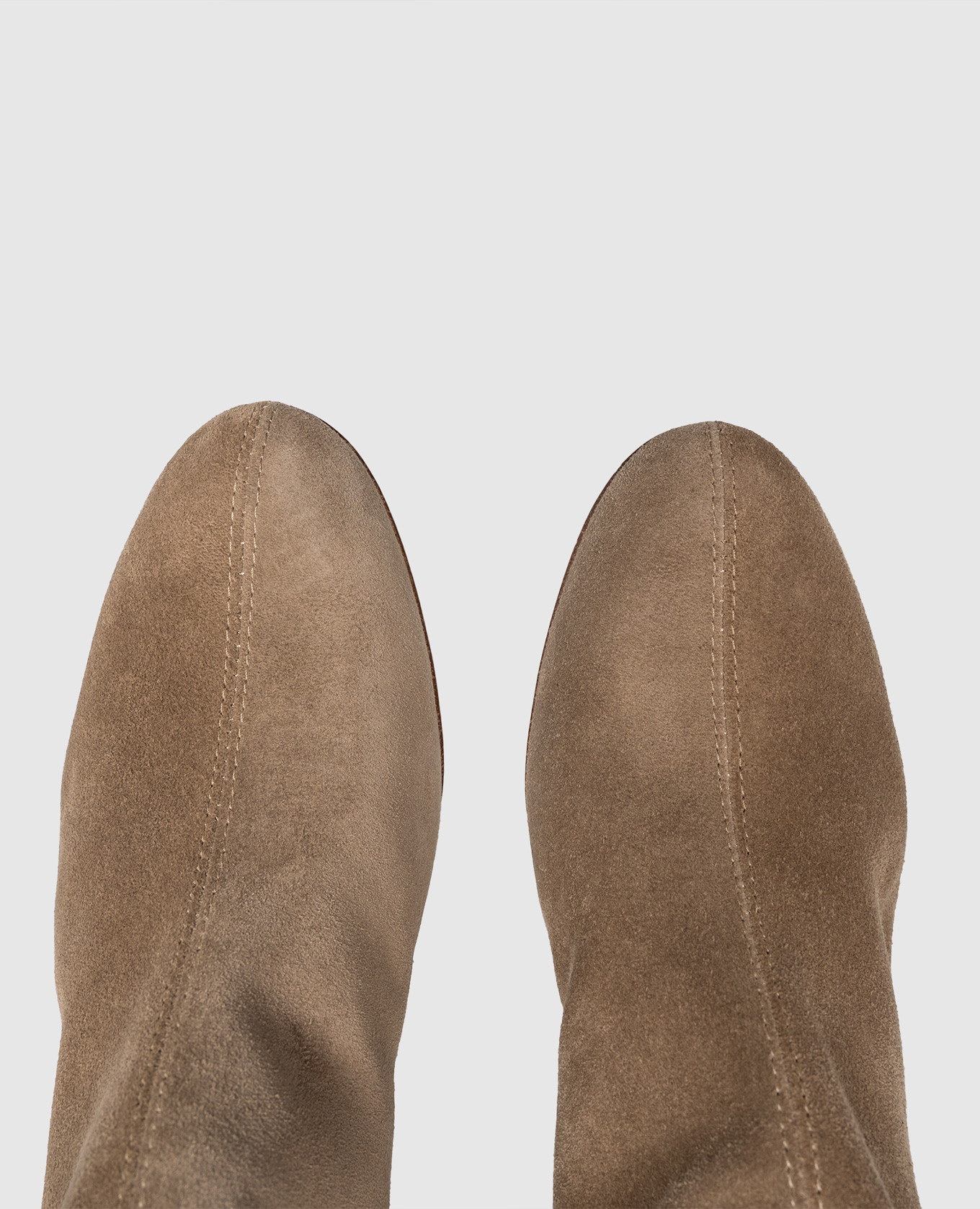 Beige suede ankle boots OLGA AGL 4