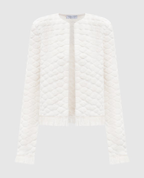 Gabriela Hearst Johannes white cashmere and silk cardigan 1259943A001