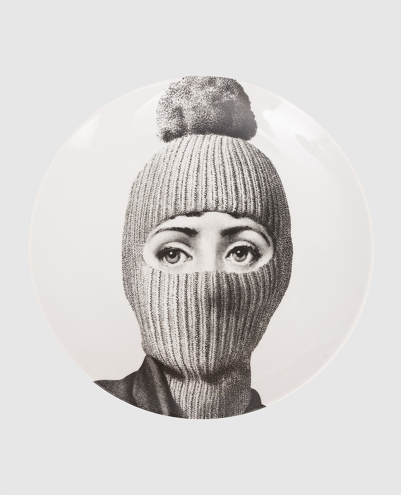 

Decorative porcelain wall plate Tema e Variazioni Fornasetti, White