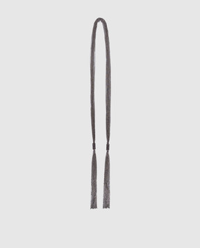 Peserico Gray necklace with monil chain A35526C0CC912