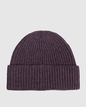Brunello Cucinelli Purple cashmere hat M2293900