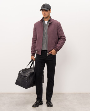 Stefano Ricci Gray cardigan made of wool, silk and cashmere K202026R31F26394