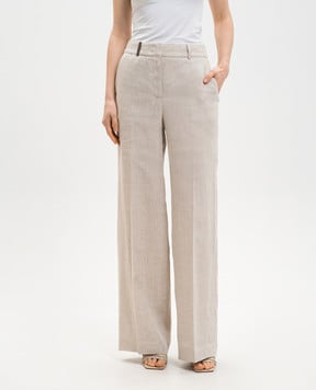 Peserico Beige linen pants P0433502629