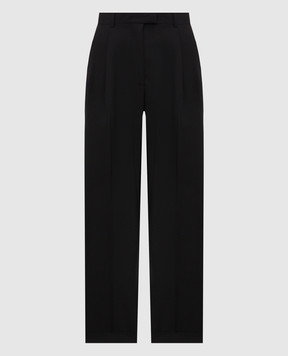 The Row Fini black wool trousers 11025W4467