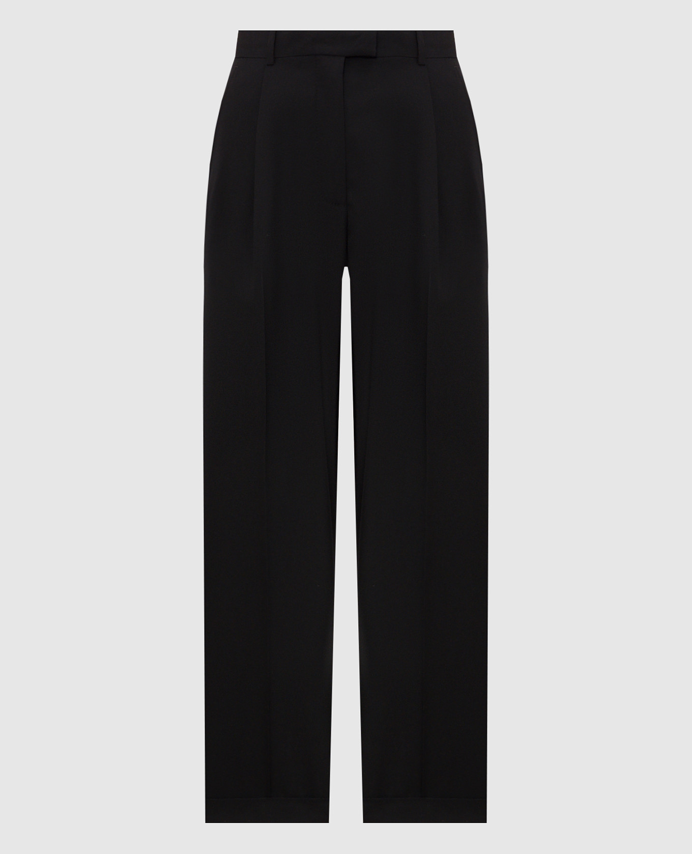 Fini black wool trousers The Row