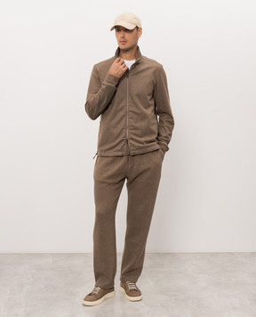 Sease Brown Explorer cashmere jacket WK034TJ188