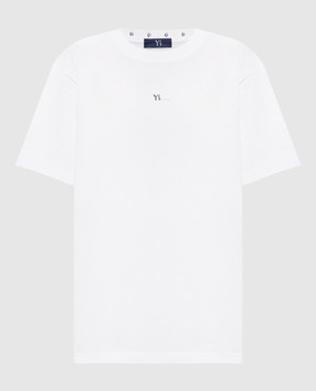 Y`S Yamamoto White T-shirt with monogram embroidery YKT46134