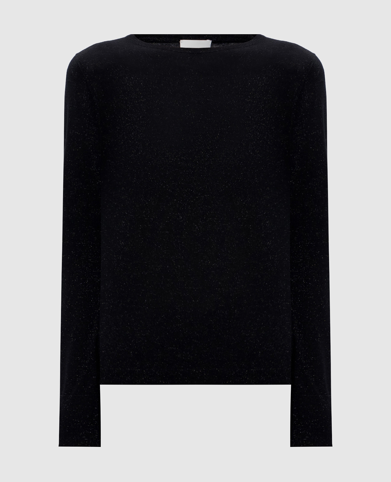 

Black merino wool jumper with lurex Allude