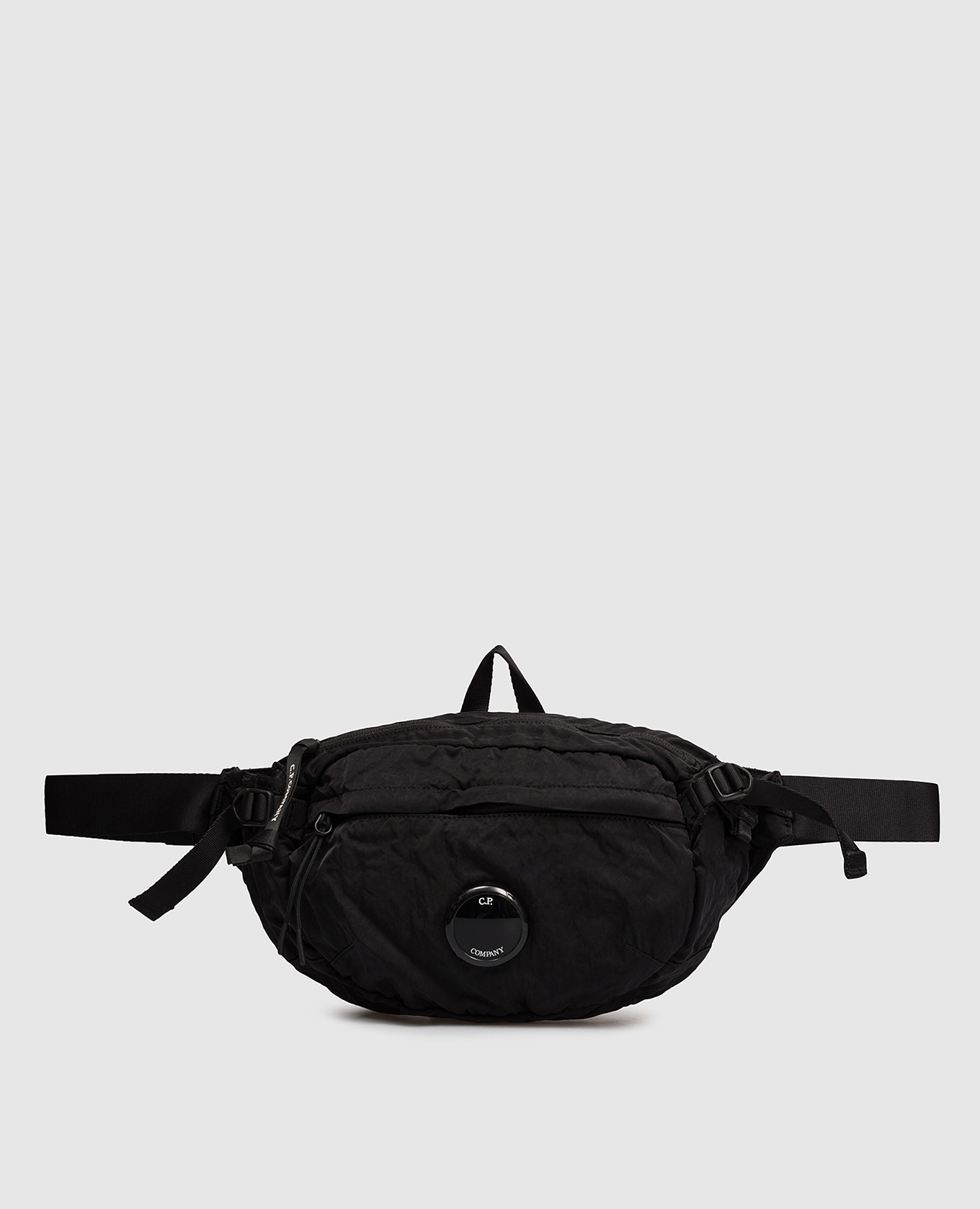

Black waist bag with logo patch C.P. Company