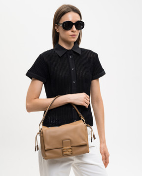 Fendi Brown leather Mamma Baguette bag 8BR833AQ0D