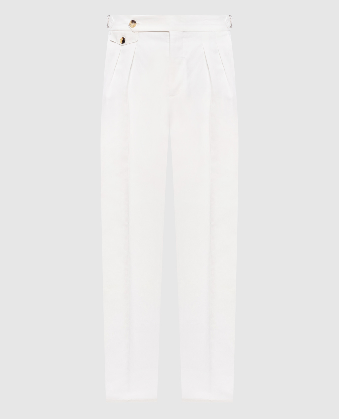 White linen pants