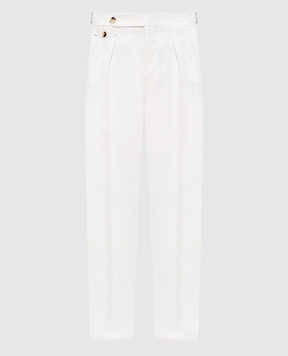 Brunello Cucinelli White linen pants MH253M5030
